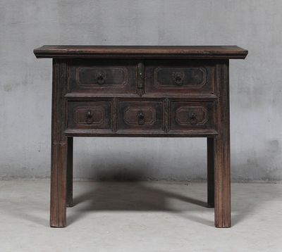 Shanxi 97cm Table with Drawers 150 Years Old