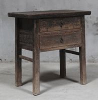 Shanxi Elm Table With Drawers 150 Years Old