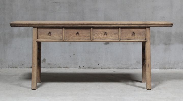 Shanxi 200cm Console Table with Drawers 130 Years Old