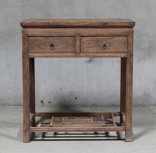 Shanxi 78cm Table with Drawers 150 Years Old