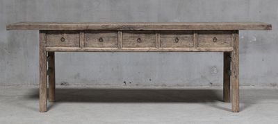 Shanxi 244cm Console Table with Drawers 130 Years Old