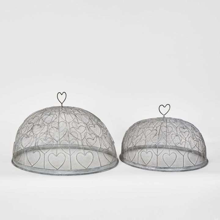 Heart Food Covers Set Of 2