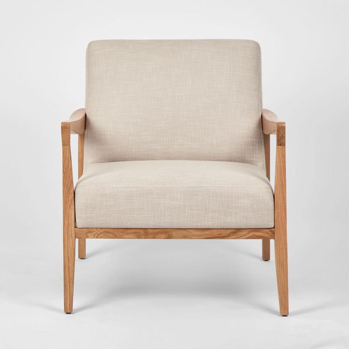 Preston Armchair Ash Natural Fabric