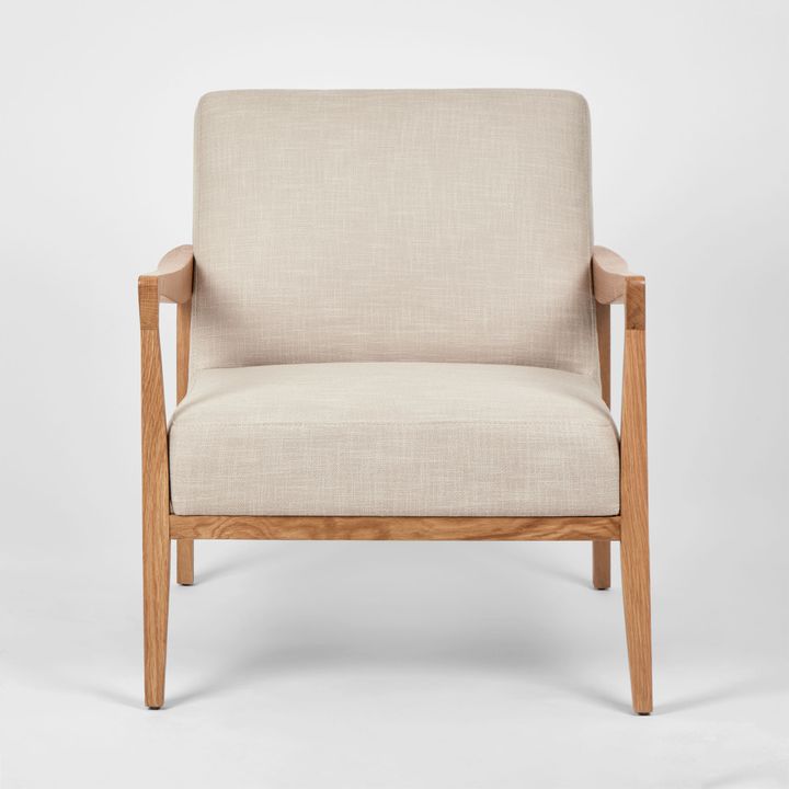 Preston Armchair Ash Natural Fabric