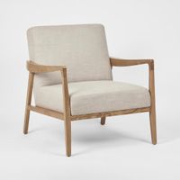 Preston Armchair Ash Natural Fabric