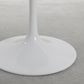 Aurora Round Dining Table Marble White 100cm