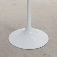 Aurora Round Side Table Marble White