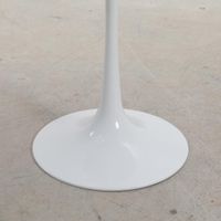 Aurora Round Side Table Marble White