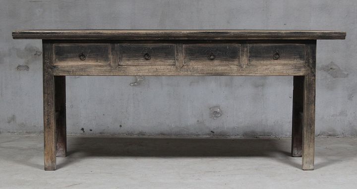 Shanxi 206cm Console Table with 4 Drawers 150 Years Old