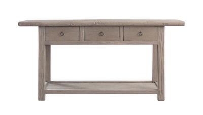 Tianjin Old Elm Wood Console with 3 Drawers