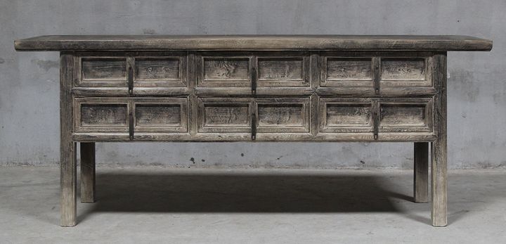 Shanxi 215cm Console Table with Drawers 130 Years Old