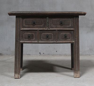 Shanxi 100cm Table with Drawers 150 Years Old