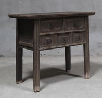 Shanxi 100cm Table with Drawers 150 Years Old