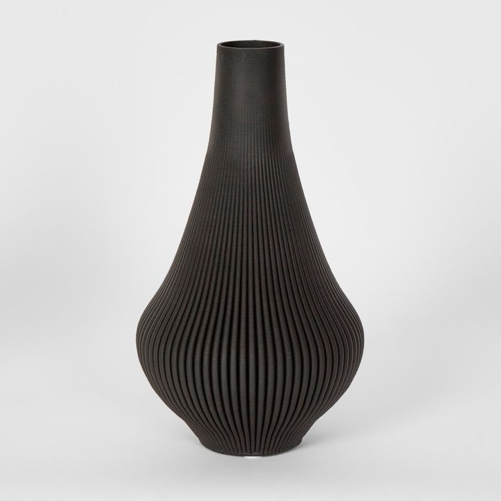 Verne 3D Vase LGE Black