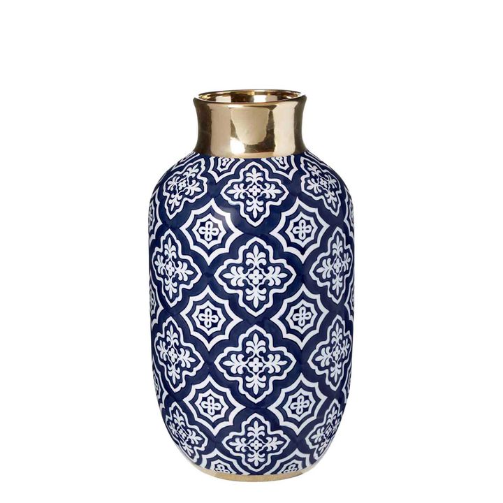 Tangier Bottle Neck Vase Midnight