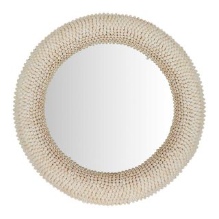 Terrigal Round Mirror 76x76cm Cream