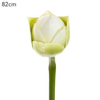 Lotus Bud 82cm White/Green