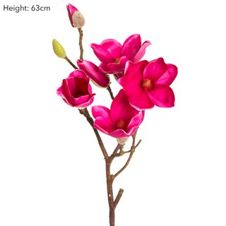 Magnolia Spray 68cm Fuchsia