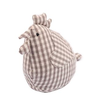 Henrietta Gingham Doorstop Ash