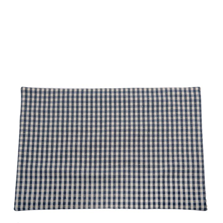 Gingham Placemat Set Of 4  Blueberry