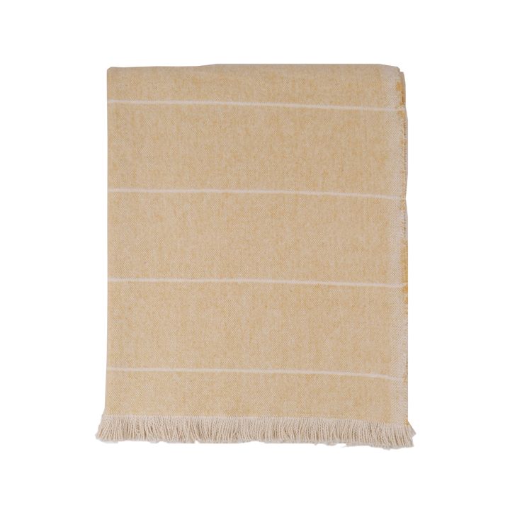 Brushed Wild Stripe Throw Honey