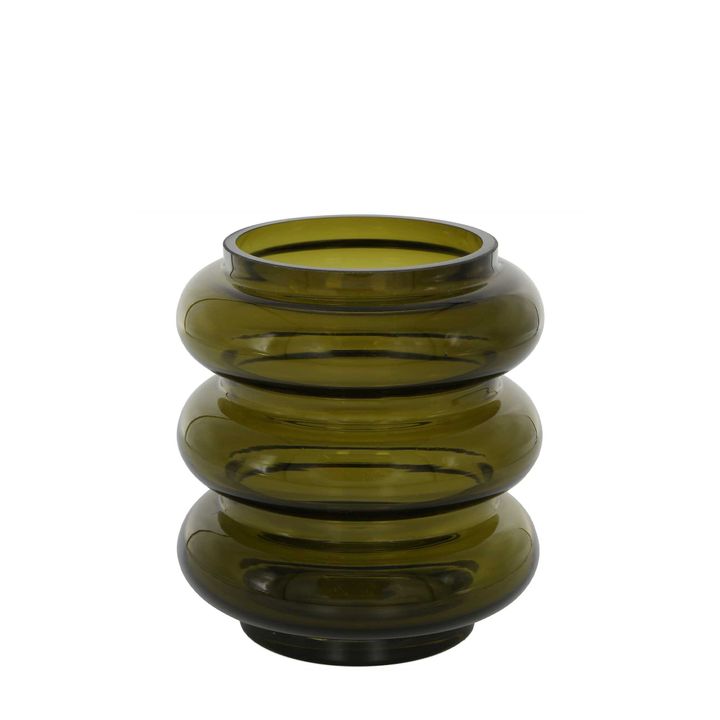 Remy Glass Vase Small Olive