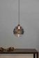 Onda - Smoke Grey/Clear Two-tone Gradient - Medium Rippled Glass Ball Pendant Light