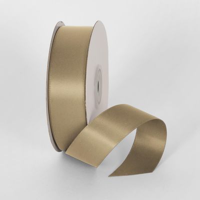 Desert Sand 25mm Double Sided Satin Ribbon 25 Yards - P830