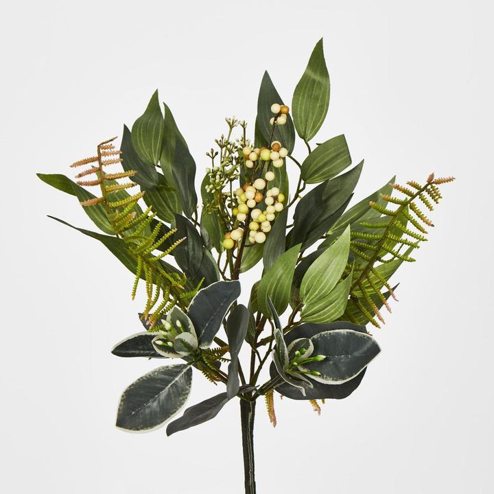 33cm Mixed Leaf mini bush