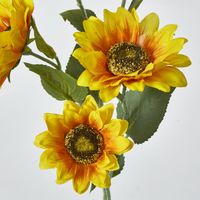 Yellow Sunflower Spray with 3 Flowers & buds