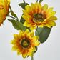 Yellow Sunflower Spray with 3 Flowers & buds