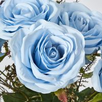 Blue Rose Bouquet x 9