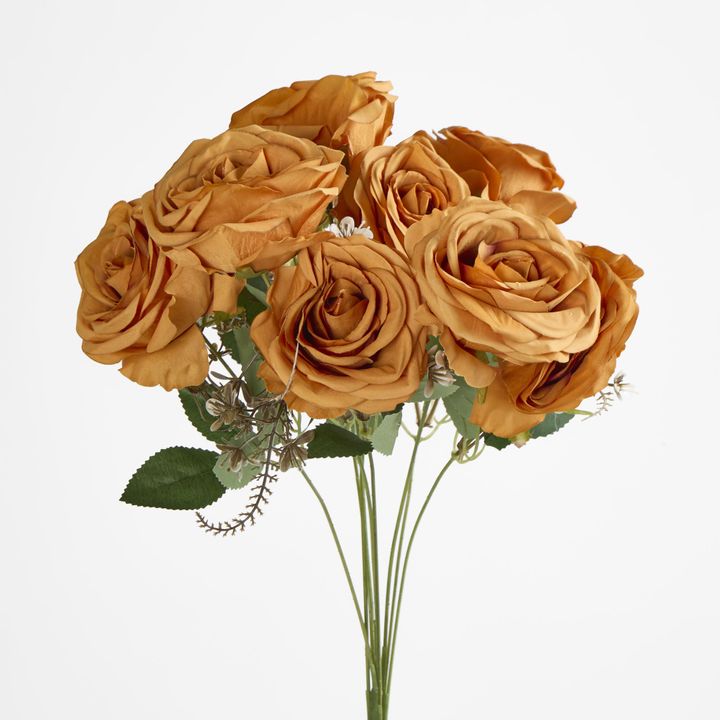 Orange Rose Bouquet x 9