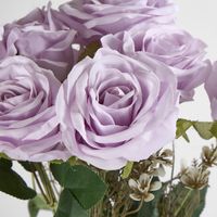 Lavender Purple Rose Bouquet x 9