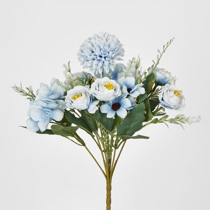 Mixed Flower Spray Blue