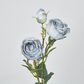 Light Blue Real Touch Rose Spray