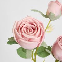 Real Touch Rose Spray Pink