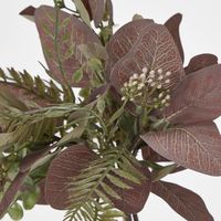 Brown Green Leaf Bundle Bouquet with Eucalyptus Fern