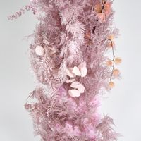 Flower Table Runner Pink Foliage
