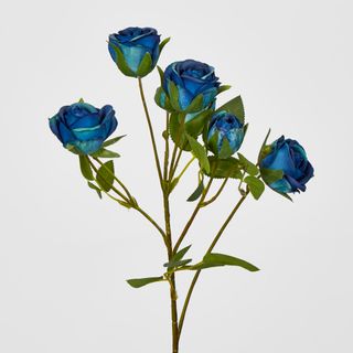 Blue RoseBud Spray x 7