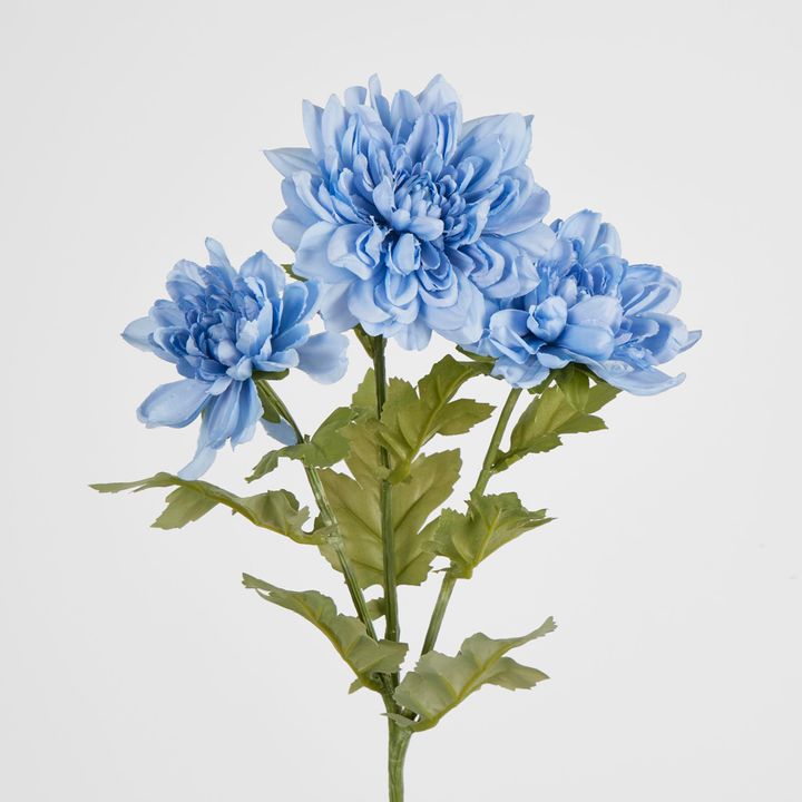 Blue Chrysanthemum Spray x 3