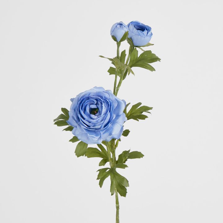 Slate Blue Ranunculus Spray x 3