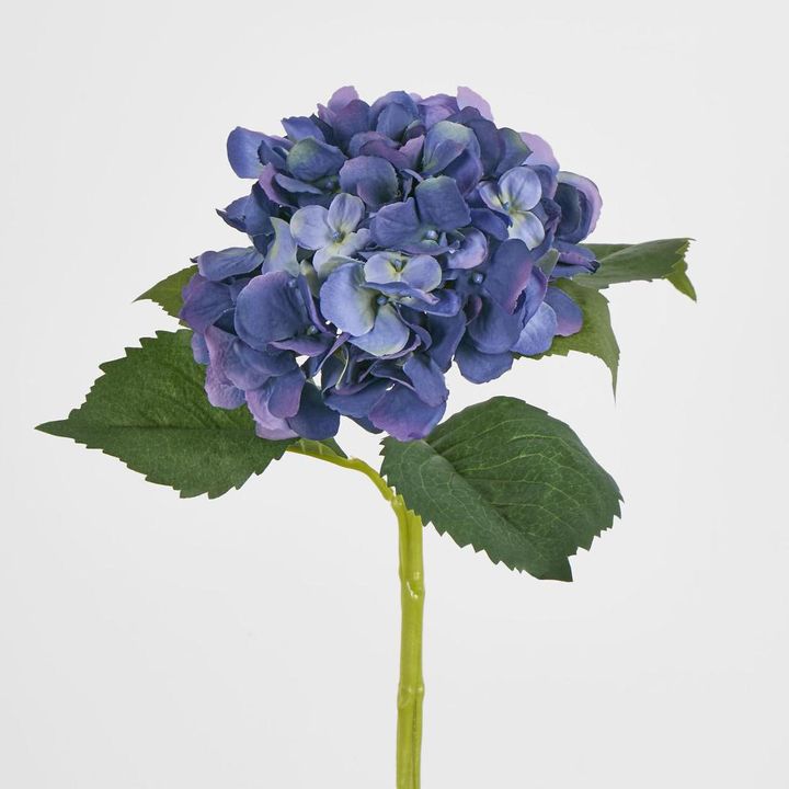 Hydrangea Water Stem 49cm Dark Blue