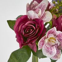 Dark Mauve Hydrangea and Cymbidium Orchid bouquet