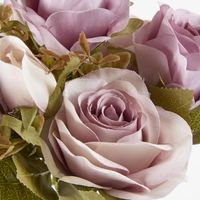 39cm Dusty Mauve Rose Bush x 9