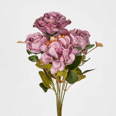 Mauve Rose Hydrangea Bouquet