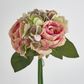 Peach Rose & Hydrangea Bouquet