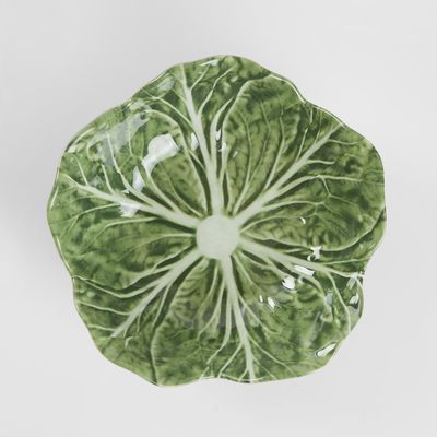 Luxe Cabbage Leaf Green Bowl Box of 6