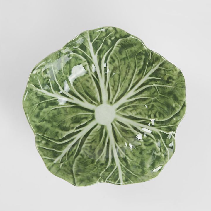 Luxe Cabbage Leaf Green Bowl Box of 6