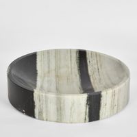 Solange Marble Bowl Black & White Large